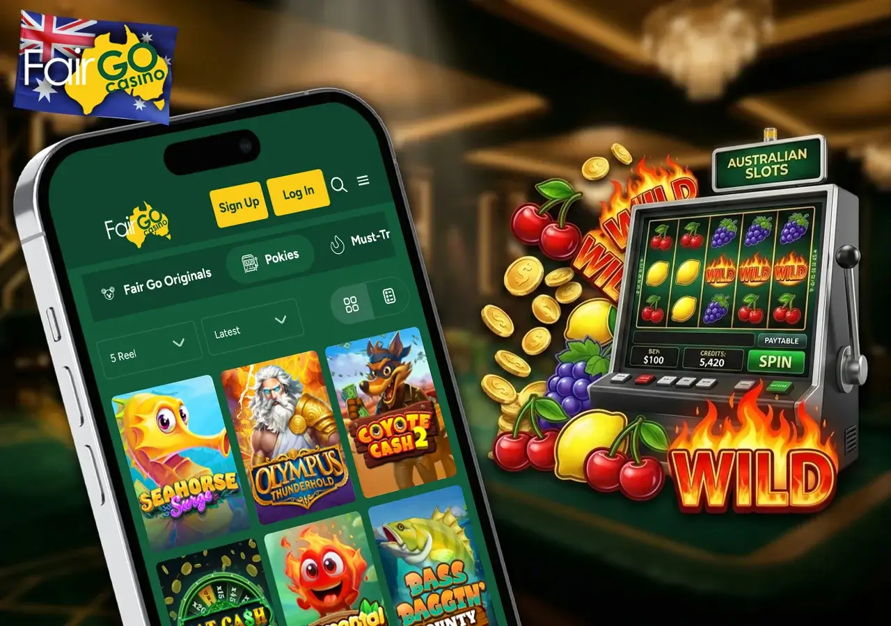 Real money online pokies and themed classic video slots catalog.
